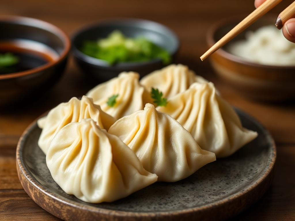 Gyoza au porc, chou et shiitakés