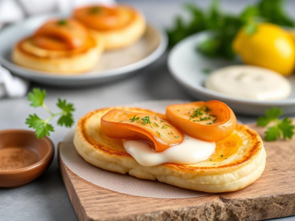 Blinis maison à la crème au raifort, saumon fumé, betterave et aneth