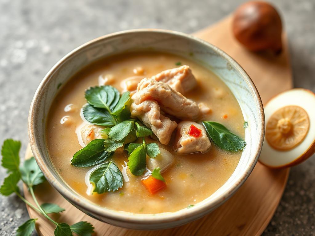 Tom kha kai : soupe thaï au poulet