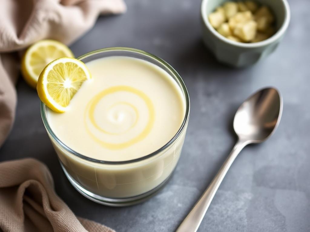 Velouté de chou-fleur au citron vert et au lait de coco