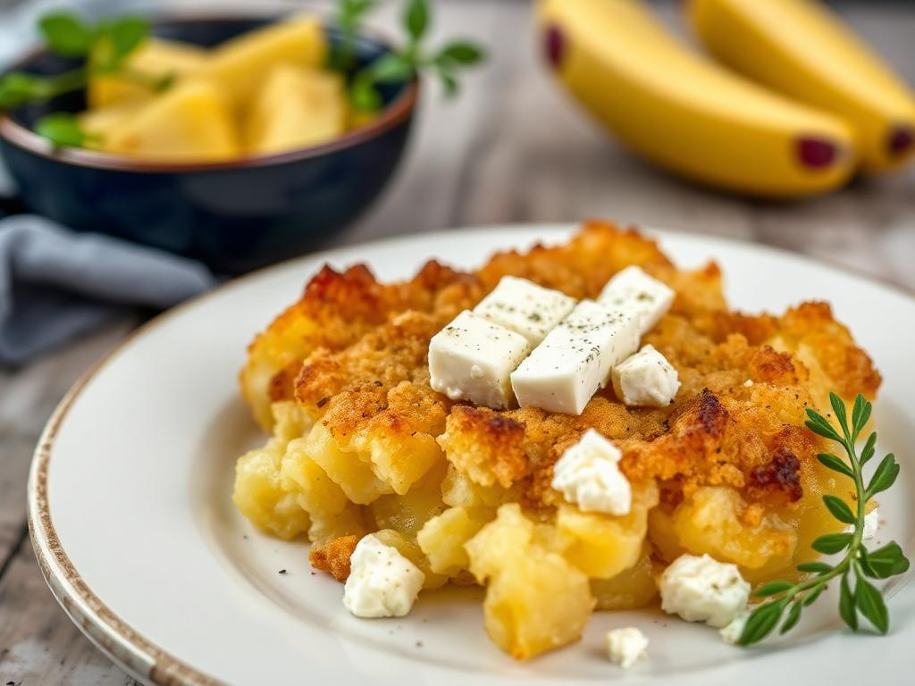 Crumble de patate douce à la feta