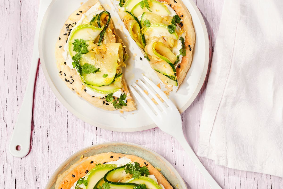 Tarte aux courgettes et au fromage frais