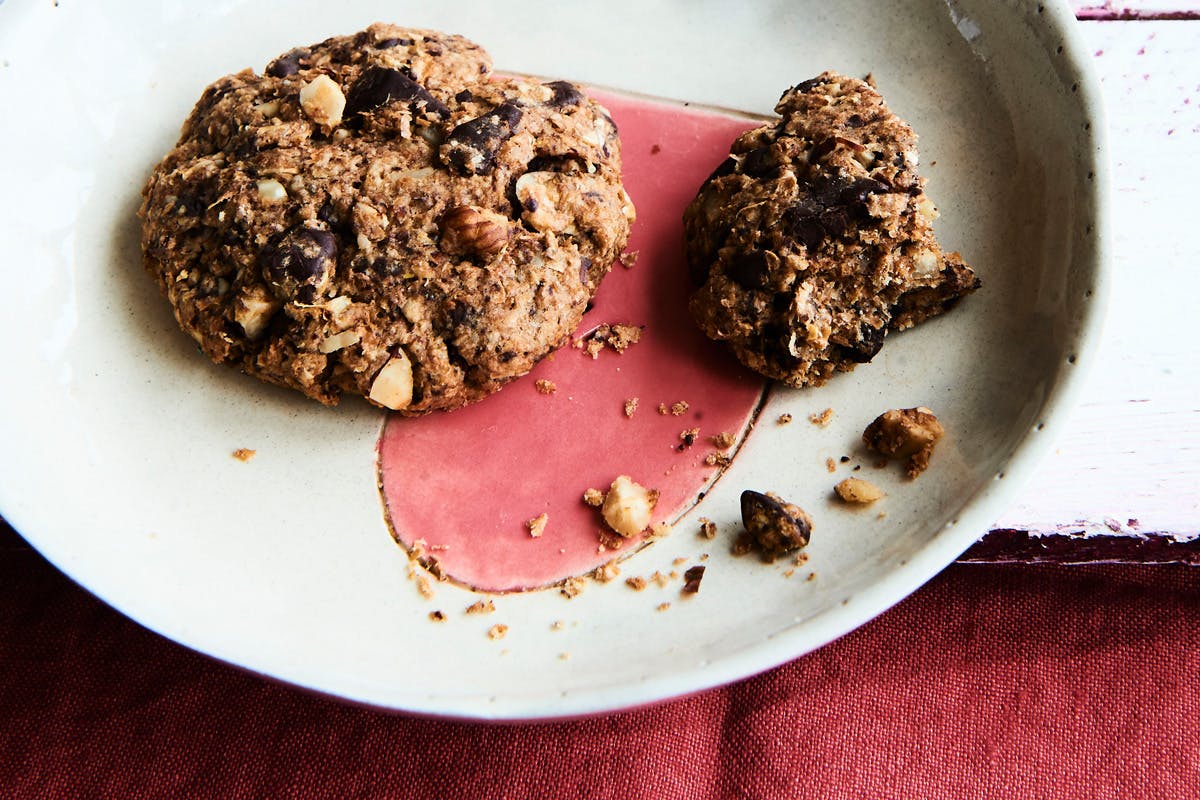 Cookies chocolat-noisettes à IG bas